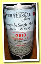 Dailuaine 12 yo 2000/2012 (56.2%, Silver Seal, sherry cask, cask #9201, 348 bottles)