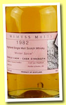 Teaninich 1982/2011 'Winter Spice' (44.4%, Wemyss Malts, hogshead, 201 bottles)
