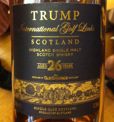 Donald&#039;s whisky (but he doe