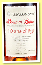 Baron de Lustrac 40 yo (49.9%, OB, for Wine4You, Bas-armagnac, 4000 bottles, +/-2021) Baron de Lustrac 40 yo (49.9%, OB, for Wine4You, Bas-armagnac, 4000 bottles, +/-2021)