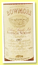Bowmore 1967 (50%, OB, Auxil France, 75cl, +/-1990) Bowmore 1967 (50%, OB, Auxil France, 75cl, +/-1990)