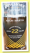 Bowmore 22 yo 'Aston Martin' (51.5%, OB, Master's Selection, 2022) Bowmore 22 yo 'Aston Martin' (51.5%, OB, Master's Selection, 2022)