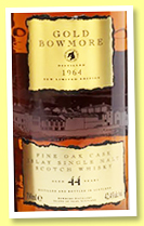 Bowmore 44 yo 1964/2009 'Gold' (42.4%, OB, 701 bottles) Bowmore 44 yo 1964/2009 'Gold' (42.4%, OB, 701 bottles)