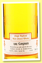 Longmorn 28 yo 1969/1998 (56.3%, Signatory Vintage, 10th Anniversary, cask #4254, 220 bottles) Longmorn 28 yo 1969/1998 (56.3%, Signatory Vintage, 10th Anniversary, cask #4254, 220 bottles)