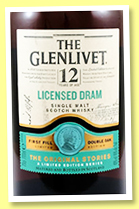Glenlivet 12 yo 'Licensed Dram' (48%, OB, 2022) Glenlivet 12 yo 'Licensed Dram' (48%, OB, 2022)