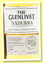 Glenlivet 'Nàdurra First Fill American White Oak' (59.1%, OB, batch #FF0117, 2017) Glenlivet 'Nàdurra First Fill American White Oak' (59.1%, OB, batch #FF0117, 2017)