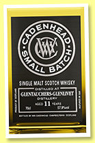 Glentauchers-Glenlivet 11 yo 2007/2019 (57.9%, Cadenhead, Small Batch, 840 bottles) Glentauchers-Glenlivet 11 yo 2007/2019 (57.9%, Cadenhead, Small Batch, 840 bottles)