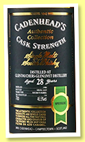 Glentauchers-Glenlivet 28 yo 1990/2019 (46.5%, Cadenhead, Authentic Collection, bourbon barrel, 114 bottles) Glentauchers-Glenlivet 28 yo 1990/2019 (46.5%, Cadenhead, Authentic Collection, bourbon barrel, 114 bottles)