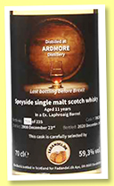 Ardmore 11 yo 2008/2020 (59.3%, Fadandel, barrel, ex-Laphroaig cask, cask #709235, 235 bottles) Ardmore 11 yo 2008/2020 (59.3%, Fadandel, barrel, ex-Laphroaig cask, cask #709235, 235 bottles)