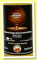 Ardmore 12 yo 2009/2021 (59%, Fadandel, puncheon, cask #2643, 138 bottles) Ardmore 12 yo 2009/2021 (59%, Fadandel, puncheon, cask #2643, 138 bottles)