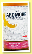 Ardmore 12 yo 'Port Wood Finish' (46%, OB, +/-2016) Ardmore 12 yo 'Port Wood Finish' (46%, OB, +/-2016)