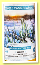 Ardmore 2010/2021 (60.4%, Signatory Vintage, Seasons Winter 2021, 2nd fill sherry butt finish, cask #4, 723 bottles) Ardmore 2010/2021 (60.4%, Signatory Vintage, Seasons Winter 2021, 2nd fill sherry butt finish, cask #4, 723 bottles)
