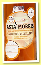 Ardmore 5 yo 2013/2019 (56.4%, Asta Morris, sherry, cask #AM034, 211 bottles)Ardmore 5 yo 2013/2019 (56.4%, Asta Morris, sherry, cask #AM034, 211 bottles)