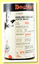 Ardmore 8 yo 2013/2021 (56%, Double V, 2nd fill Marsala barrique, cask #591, 273 bottles) Ardmore 8 yo 2013/2021 (56%, Double V, 2nd fill Marsala barrique, cask #591, 273 bottles)