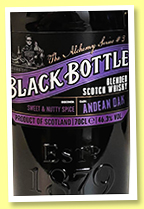Black Bottle 'Andean Oak' (46.3%, OB, blend, alchemy series, 2022) Black Bottle 'Andean Oak' (46.3%, OB, blend, alchemy series, 2022)