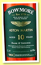 Bowmore 10 yo 'Aston Martin' (40%, OB, 1l, +/-2021) Bowmore 10 yo 'Aston Martin' (40%, OB, 1l, +/-2021)