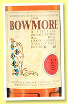 Bowmore 1972/1990 (43%, Samaroli, Flowers, sherry wood, 480 bottles, 75cl) Bowmore 1972/1990 (43%, Samaroli, Flowers, sherry wood, 480 bottles, 75cl)