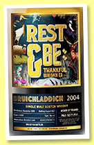 Bruichladdich 17 yo 2004/2022 (52.1%, Rest & Be Thankful, bourbon barrel, cask #1433, 154 bottles) Bruichladdich 17 yo 2004/2022 (52.1%, Rest & Be Thankful, bourbon barrel, cask #1433, 154 bottles)