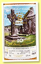 Bunnahabhain 10 yo 2012/2022 'Monuments' (43%, Signatory Vintage, Kirsch Import, 1st fill sherry butt, cask #900778) Bunnahabhain 10 yo 2012/2022 'Monuments' (43%, Signatory Vintage, Kirsch Import, 1st fill sherry butt, cask #900778)