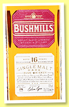 Bushmills 16 yo (40%, OB, Irish single malt, Port finish, +/-2022) Bushmills 16 yo (40%, OB, Irish single malt, Port finish, +/-2022)