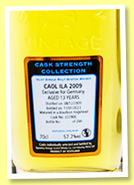 Caol Ila 13 yo 2009/2023 (57.7%, Signatory Vintage, for Germany, bourbon hogshead, cask #322900, 284 bottles) Caol Ila 13 yo 2009/2023 (57.7%, Signatory Vintage, for Germany, bourbon hogshead, cask #322900, 284 bottles)