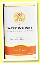 Dailluaine 15 yo 2007/2022 (56.2%, Watt Whisky, hogshead, 279 bottles) Dailluaine 15 yo 2007/2022 (56.2%, Watt Whisky, hogshead, 279 bottles)