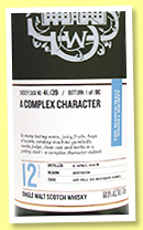 Dailuaine 12 yo 2008/2021 (60.9%, Scotch Malt Whisky Society, #41.139, 'A complex character', 1st fill bourbon barrel, 190 bottles) Dailuaine 12 yo 2008/2021 (60.9%, Scotch Malt Whisky Society, #41.139, 'A complex character', 1st fill bourbon barrel, 190 bottles)