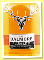 Dalmore 10 yo 2008 'Madeira Finish' (46%, OB, +/-2018) Dalmore 10 yo 2008 'Madeira Finish' (46%, OB, +/-2018)