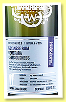 Diamond 11 yo 2008 (62%, Scotch Malt Whisky Society, Guyana, refill bourbon barrel, finished in recharred new oak barrel, #R2.9, 'Demerara Deliciousness', 198 bottles) Diamond 11 yo 2008 (62%, Scotch Malt Whisky Society, Guyana, refill bourbon barrel, finished in recharred new oak barrel, #R2.9, 'Demerara Deliciousness', 198 bottles)