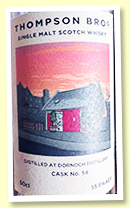 Dornoch 4 yo 2018/2022 (55.5%, OB, cask #54, 1st fill 100L ex-bourbon cask, 178 bottles) Dornoch 4 yo 2018/2022 (55.5%, OB, cask #54, 1st fill 100L ex-bourbon cask, 178 bottles)