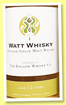 English Whisky Co. 12 yo 2009/2022 (57.1%, Watt Whisky, England, 1st fill bourbon barrel, 228 bottles) English Whisky Co. 12 yo 2009/2022 (57.1%, Watt Whisky, England, 1st fill bourbon barrel, 228 bottles)