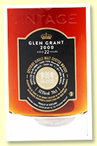 Glen Grant 22 yo 2000/2022 (57.1%, Signatory Vintage for The Whisky Exchange, cask #1, 1st fill sherry butt finish, 686 bottles)
Glen Grant 22 yo 2000/2022 (57.1%, Signatory Vintage for The Whisky Exchange, cask #1, 1st fill sherry butt finish, 686 bottles)
