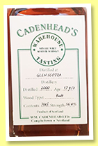 Glen Scotia 17 yo 2000/2018 (56.4%, Cadenhead's Warehouse Tasting) Glen Scotia 17 yo 2000/2018 (56.4%, Cadenhead's Warehouse Tasting)
