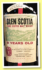 Glen Scotia 8 yo (80° proof UK, OB, +/-1960) Glen Scotia 8 yo (80° proof UK, OB, +/-1960)