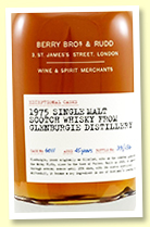 Glenburgie 45 yo 1975 (44.1%, Berry Brothers, cask #6011, 136 bottles) Glenburgie 45 yo 1975 (44.1%, Berry Brothers, cask #6011, 136 bottles)