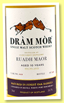 Glenturret 10 yo 2012/2022 'Ruadh Maor' (58.7%, Dràm Mor, Refill white Port hogshead finish, cask #220, 308 bottles) Glenturret 10 yo 2012/2022 'Ruadh Maor' (58.7%, Dràm Mor, Refill white Port hogshead finish, cask #220, 308 bottles)