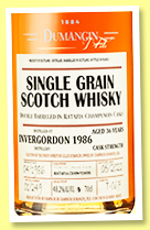 Invergordon 36 yo 1986/2022 (48.2%, Dumangin & Fils, ratafia champenois finish, 249 bottles) Invergordon 36 yo 1986/2022 (48.2%, Dumangin & Fils, ratafia champenois finish, 249 bottles)