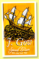 J. Gow (40%, OB, Scotland, spiced rum, +/-2021) J. Gow (40%, OB, Scotland, spiced rum, +/-2021)