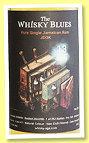 Jamaican Rum 13 yo 2009/2022 'JDOK' (61%, The Whisky Blues, Jamaica, barrel, cask #7, 252 bottles) Jamaican Rum 13 yo 2009/2022 'JDOK' (61%, The Whisky Blues, Jamaica, barrel, cask #7, 252 bottles)