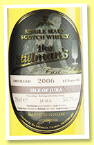 Jura 15 yo 2006/2022 (55.7%, The Stillman's Friendship Bottling, bourbon, 168 bottles) Jura 15 yo 2006/2022 (55.7%, The Stillman's Friendship Bottling, bourbon, 168 bottles)