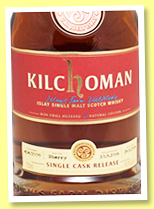 Kilchoman 2009/2014 (59.3%, OB, Distillery Shop, oloroso, cask #424, 680 bottles) Kilchoman 2009/2014 (59.3%, OB, Distillery Shop, oloroso, cask #424, 680 bottles)