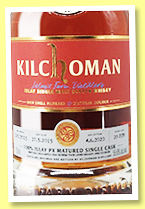 Kilchoman 2015/2020 '100% Islay PX matured' (58.6%, OB, Taiwan Twin Lions Society and Or Sileis, cask #320, 330 bottles) Kilchoman 2015/2020 '100% Islay PX matured' (58.6%, OB, Taiwan Twin Lions Society and Or Sileis, cask #320, 330 bottles)