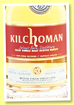 Kilchoman 8 yo 2012/2021 'Mezcal Cask Finish' (52.8%, OB, The Whisky Exchange, cask #828, 223 bottles) Kilchoman 8 yo 2012/2021 'Mezcal Cask Finish' (52.8%, OB, The Whisky Exchange, cask #828, 223 bottles)