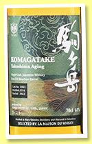 Komagate 5 yo 2016/2022 'Yakushima Aging' (61%, OB, LMDW, first fill bourbon, cask #2063, 180 bottles) Komagate 5 yo 2016/2022 'Yakushima Aging' (61%, OB, LMDW, first fill bourbon, cask #2063, 180 bottles)