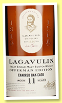 Lagavulin 11 yo 'Offerman Edition' (46%, OB, charred oak, 3rd Edition, 2022) Lagavulin 11 yo 'Offerman Edition' (46%, OB, charred oak, 3rd Edition, 2022)
