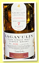 Lagavulin 7 yo (59.5%, OB, Islay Jazz Festival 2022, refill and ex-bourbon hogsheads, 2490 bottles) Lagavulin 7 yo (59.5%, OB, Islay Jazz Festival 2022, refill and ex-bourbon hogsheads, 2490 bottles)
