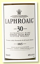 Laphroaig 30 yo (43%, OB, 75cl) Laphroaig 30 yo (43%, OB, 75cl)