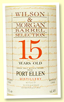 Port Ellen 15 yo 1980/1996 (46%, Wilson & Morgan, Barrel Selection) Port Ellen 15 yo 1980/1996 (46%, Wilson & Morgan, Barrel Selection)