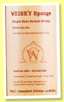 Springbank 27 yo 1994/2022 (47%, WhiskySponge, refill sherry hogshead, 251 bottles) Springbank 27 yo 1994/2022 (47%, WhiskySponge, refill sherry hogshead, 251 bottles)