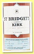 St Bridget's Kirk 8 yo 'Batch #4' (48.9%, Hannah Whisky Merchants, blended malt, Amarone finish, 145 bottles, 2023) St Bridget's Kirk 8 yo 'Batch #4' (48.9%, Hannah Whisky Merchants, blended malt, Amarone finish, 145 bottles, 2023)